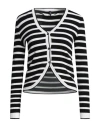Only Woman Cardigan Black Size L Viscose, Nylon In Multi