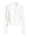 Only Woman Cardigan Off White Size M Cotton, Polyester In White
