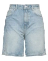 Only Woman Denim Shorts Blue Size M Cotton In Blue