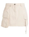 Only Woman Denim Skirt Cream Size L Cotton In White