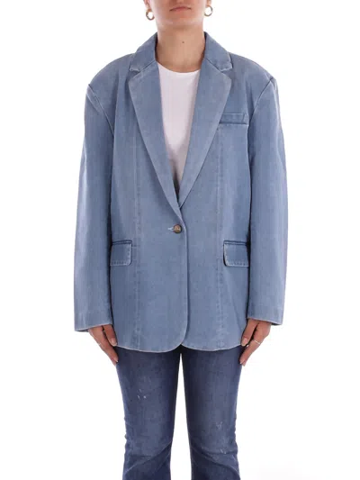 Only Woman Jacket 15338592 Ligh Blue Onlcory Ls Dnm Blazer Gua Ligh Blue In Other