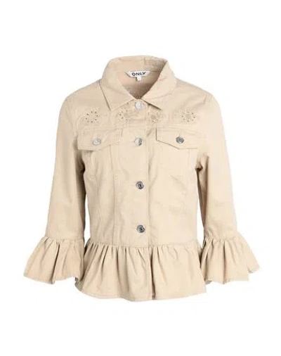 Only Woman Jacket Beige Size Xl Cotton