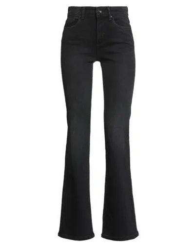 Only Woman Jeans Black Size L-32l Cotton, Recycled Cotton, Polyester, Elastane