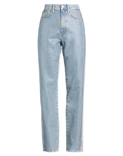 Only Woman Jeans Blue Size 26w-32l Cotton, Recycled Cotton