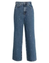 Only Woman Jeans Blue Size 30w-32l Cotton In Blue