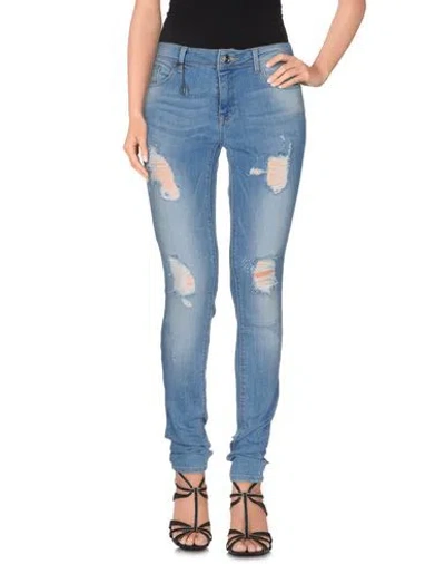 Only Woman Jeans Blue Size 28w-32l Cotton, Polyester, Elastane