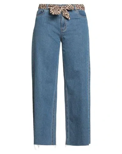 Only Woman Jeans Blue Size 29w-34l Cotton