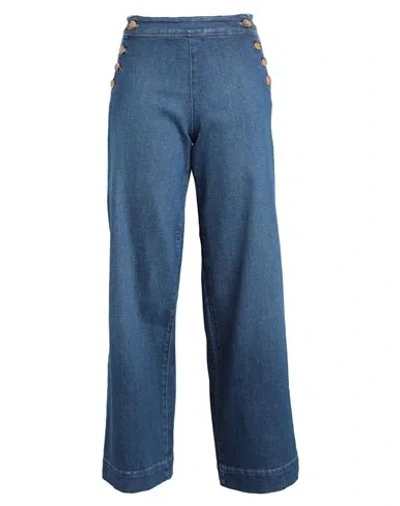 Only Woman Jeans Blue Size 29w-32l Cotton, Polyester, Elastane