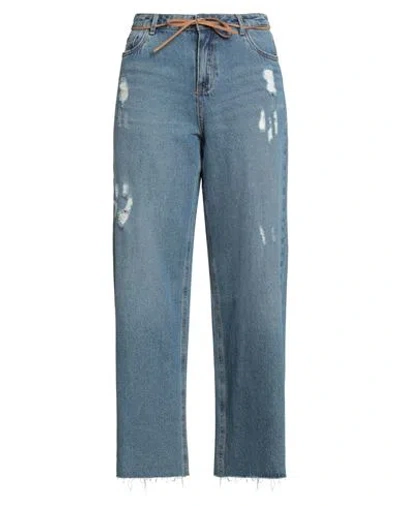 Only Woman Jeans Blue Size 31w-34l Cotton