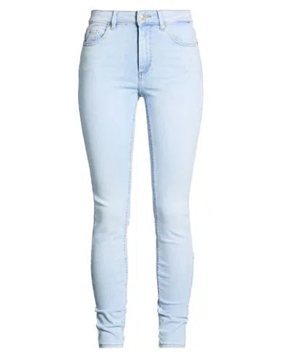 Only Woman Jeans Blue Size L-32l Cotton, Elastomultiester, Elastane