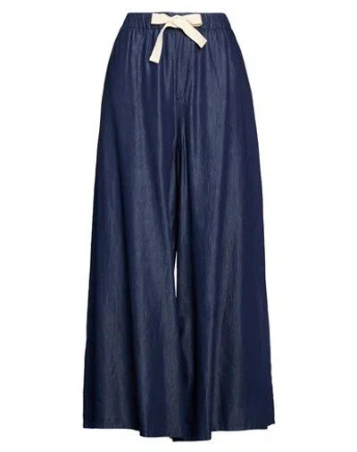 Only Woman Jeans Blue Size L Cotton, Tencel