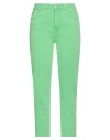 Only Woman Jeans Green Size 29w-32l Cotton, Elastane In Green