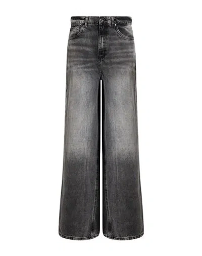 Only Woman Jeans Grey Size 29w-34l Cotton In Gray