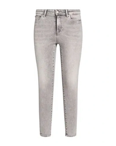 Only Woman Jeans Grey Size Xs-30l Cotton, Polyester, Viscose, Elastane In Gray