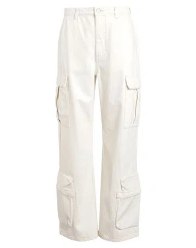 Only Woman Jeans Ivory Size 30w-32l Cotton In White