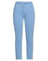 Only Woman Jeans Sky Blue Size 29w-32l Cotton, Elastane