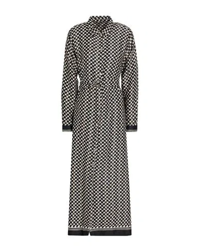 Only Woman Maxi Dress Black Size M Recycled Polyester, Polyester In Multi