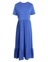Only Woman Midi Dress Bright Blue Size Xl Cotton