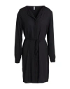 Only Woman Mini Dress Black Size L Recycled Polyester, Polyester In Black