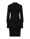 Only Woman Mini Dress Black Size L Viscose, Nylon, Polyester