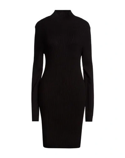 Only Woman Mini Dress Black Size M Viscose, Nylon, Polyester, Circulose Viscose