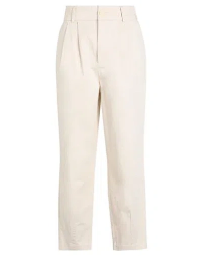 Only Woman Pants Beige Size 8 Cotton, Elastane