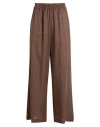 Only Woman Pants Brown Size S-32l Livaeco By Birla Cellulose, Linen