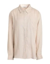 Only Woman Shirt Beige Size L Livaeco By Birla Cellulose, Linen In Beige