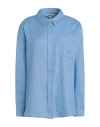 Only Woman Shirt Light Blue Size M Livaeco By Birla Cellulose, Linen