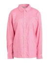 Only Woman Shirt Pink Size Xl Livaeco By Birla Cellulose, Linen