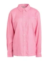 Only Woman Shirt Pink Size M Livaeco By Birla Cellulose, Linen