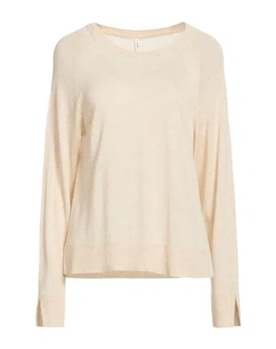 Only Woman Sweater Beige Size L Acrylic, Viscose In Neutral