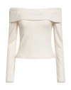 Only Woman Sweater Beige Size L Viscose, Recycled Polyester, Nylon In Neutral