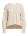 Only Woman Sweater Beige Size M Cotton, Acrylic In Transparent
