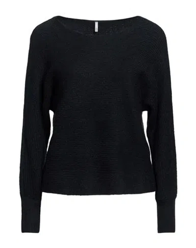 Only Woman Sweater Black Size L Acrylic, Polyester, Elastane