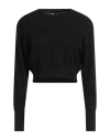 Only Woman Sweater Black Size L Viscose, Nylon, Polyester, Circulose Viscose