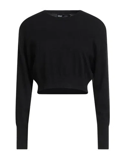 Only Woman Sweater Black Size L Viscose, Nylon, Polyester, Circulose Viscose