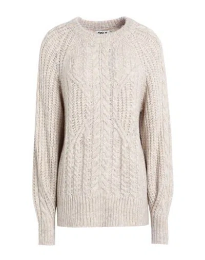 Only Woman Sweater Cream Size S Acrylic, Polyester, Nylon, Wool In White