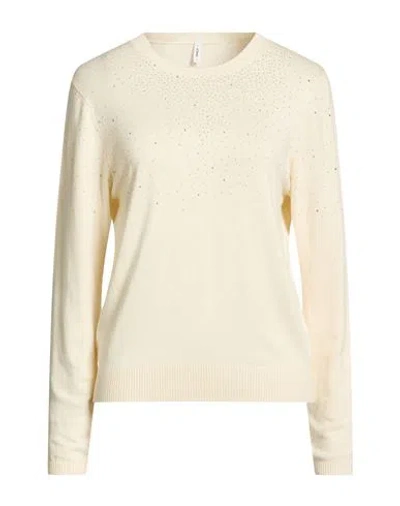 Only Woman Sweater Cream Size Xs Viscose, Nylon