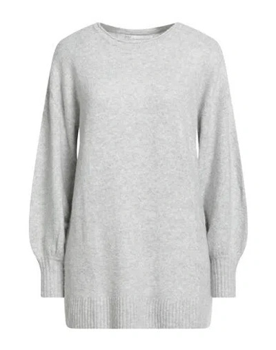Only Woman Sweater Grey Size M Polyester, Acrylic, Nylon, Wool, Elastane In Gray