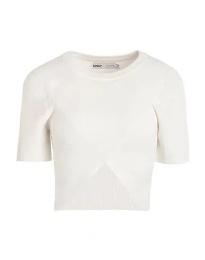 Only Woman Sweater Ivory Size Xl Viscose, Nylon In White