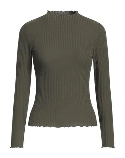 Only Woman Sweater Military Green Size Xl Polyester, Viscose, Elastane