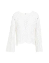 Only Woman Sweater White Size Xs Recycled Cotton, Polyester
