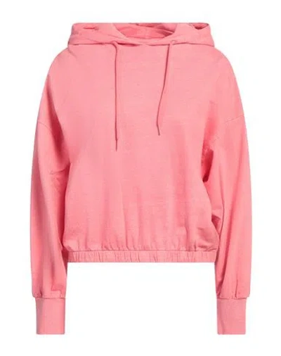 Only Woman Sweatshirt Coral Size M Cotton In Red