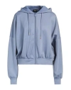 Only Woman Sweatshirt Slate Blue Size L Recycled Polyester, Polyester, Elastane
