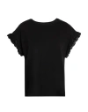 Only Woman T-shirt Black Size Xl Cotton