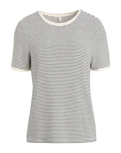 Only Woman T-shirt Black Size L Viscose, Elastane