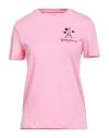 Only Woman T-shirt Pink Size M Cotton In Pink