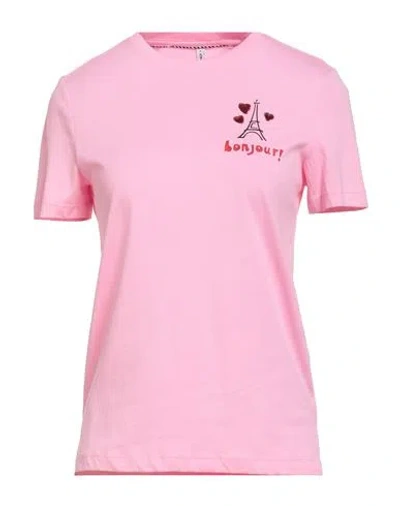Only Woman T-shirt Pink Size M Cotton