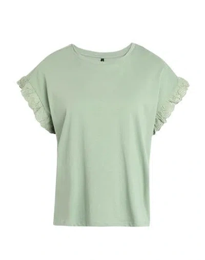 Only Woman T-shirt Sage Green Size Xl Cotton